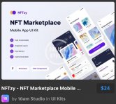 NFTzy - NFT Marketplace Mobile App UI Kit.jpg